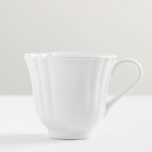 Pottery Barn Monique Lhuillier Juliana Scalloped Mugs, Set of 2